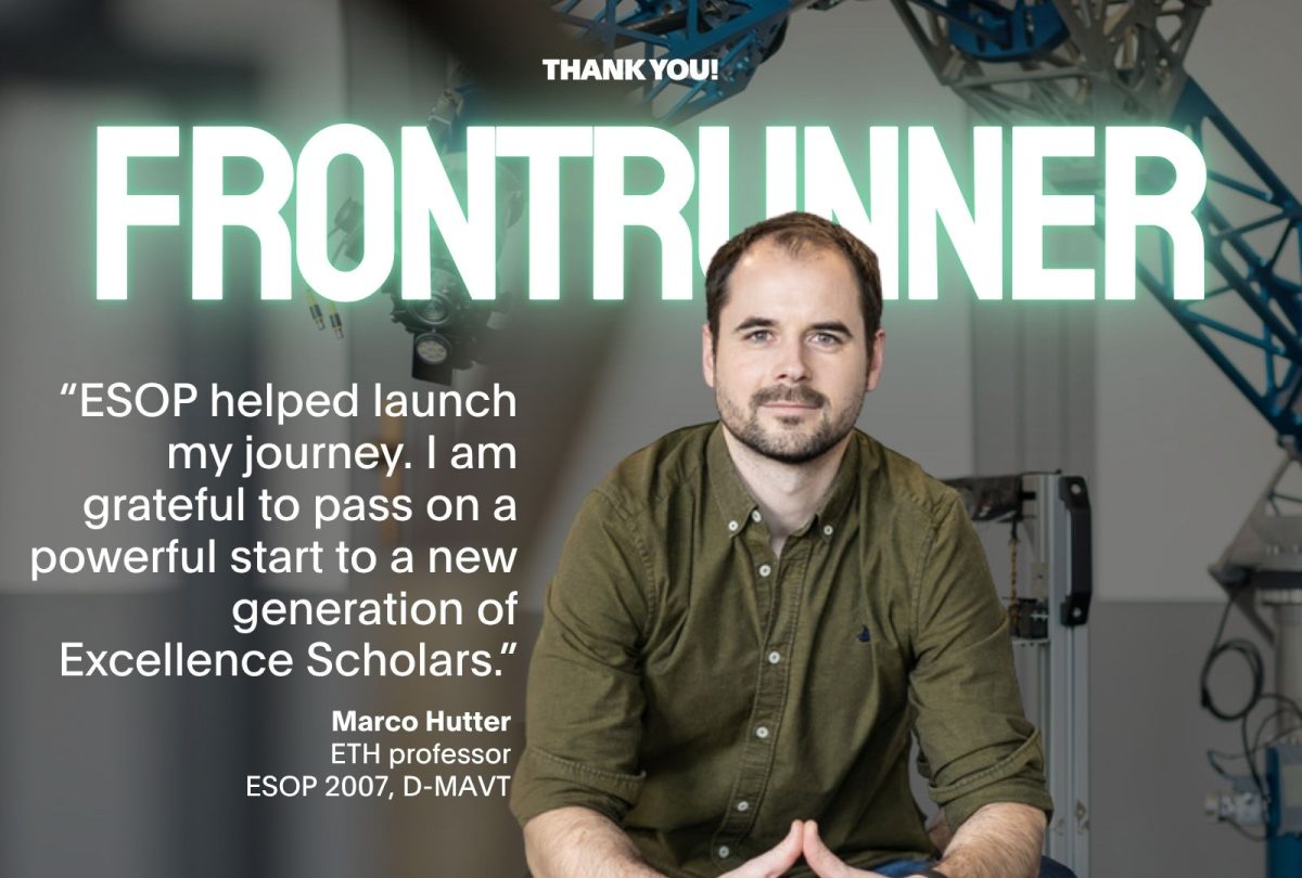 ETH Zurich Foundation, 20 years of ESOP – The Give-Back Challenge